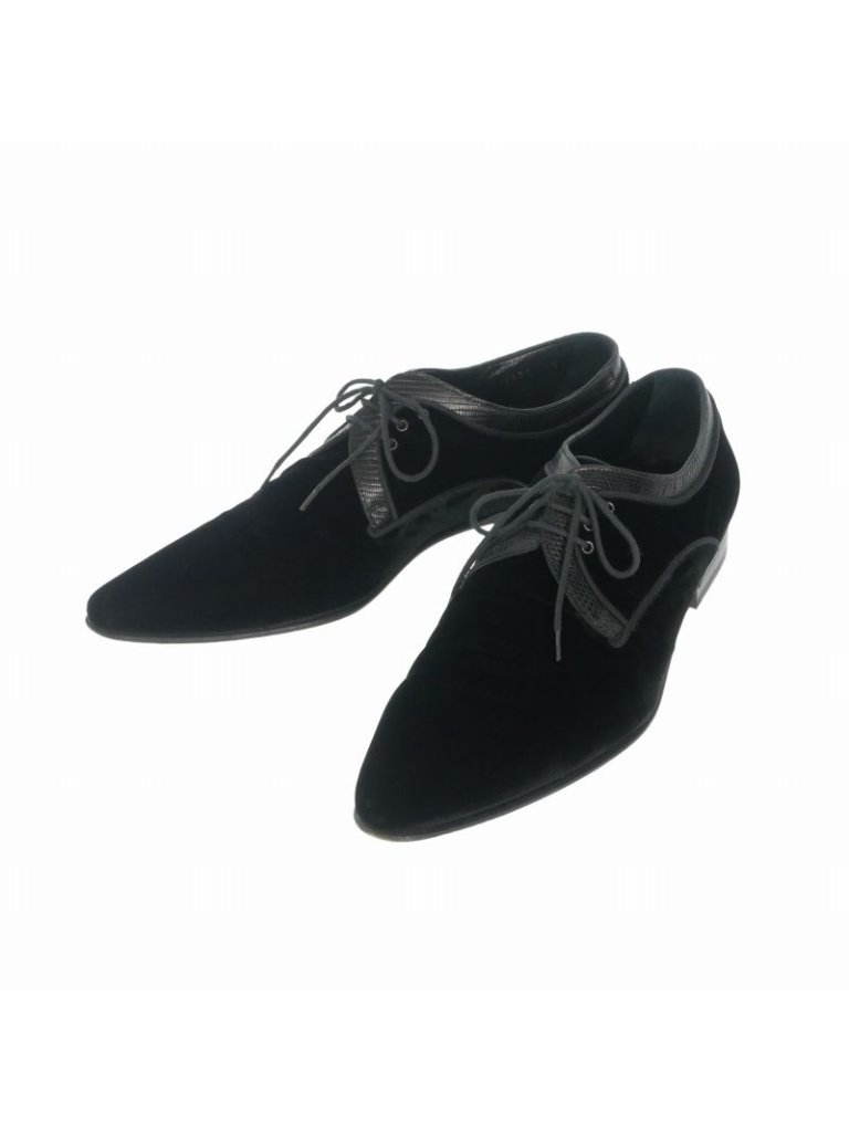 Dolce & Gabbana Velour Dress Shoes 6.5 Black